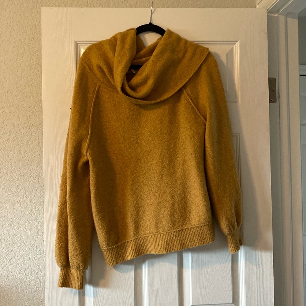 Yellow Free People Sweater